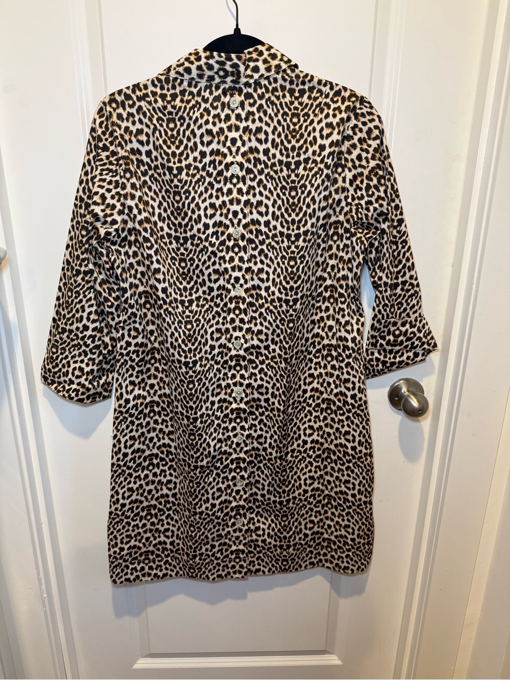 Hinson Wu Aileen Dress Animal Print in Brown & Black Cotton Size Small - Picture 5 of 6